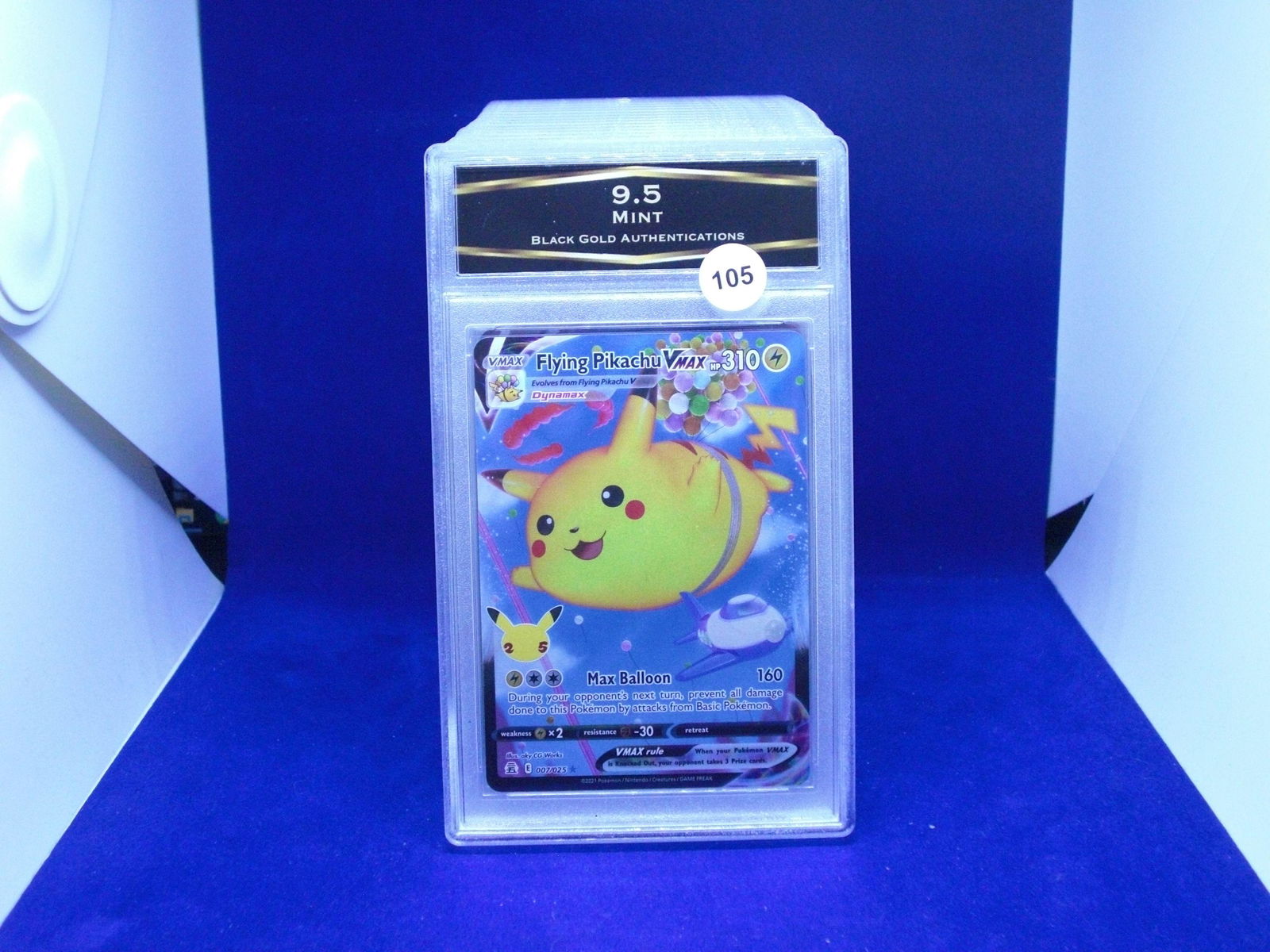 BGA 9.5 mint flying pikachu vmax (1 of 1)