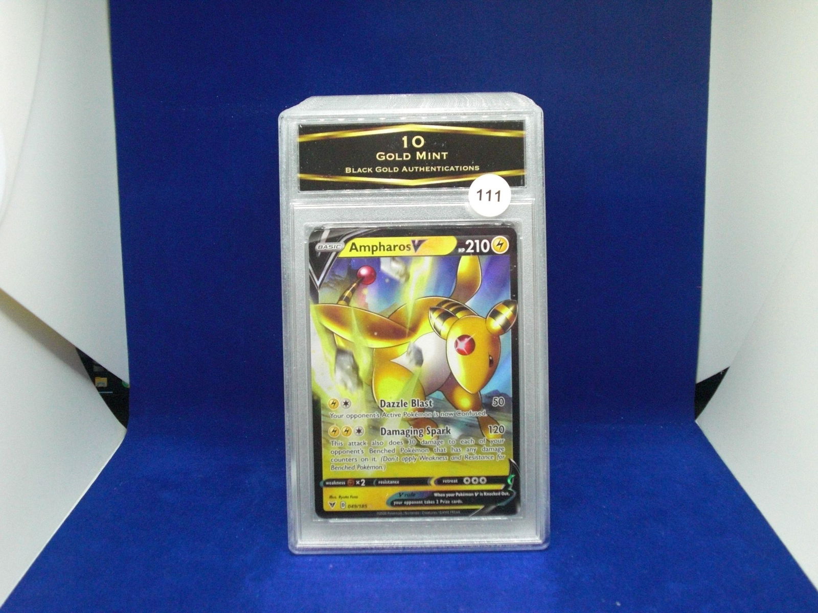 bga 10 gold mint ampharos v pokemon (1 of 1)