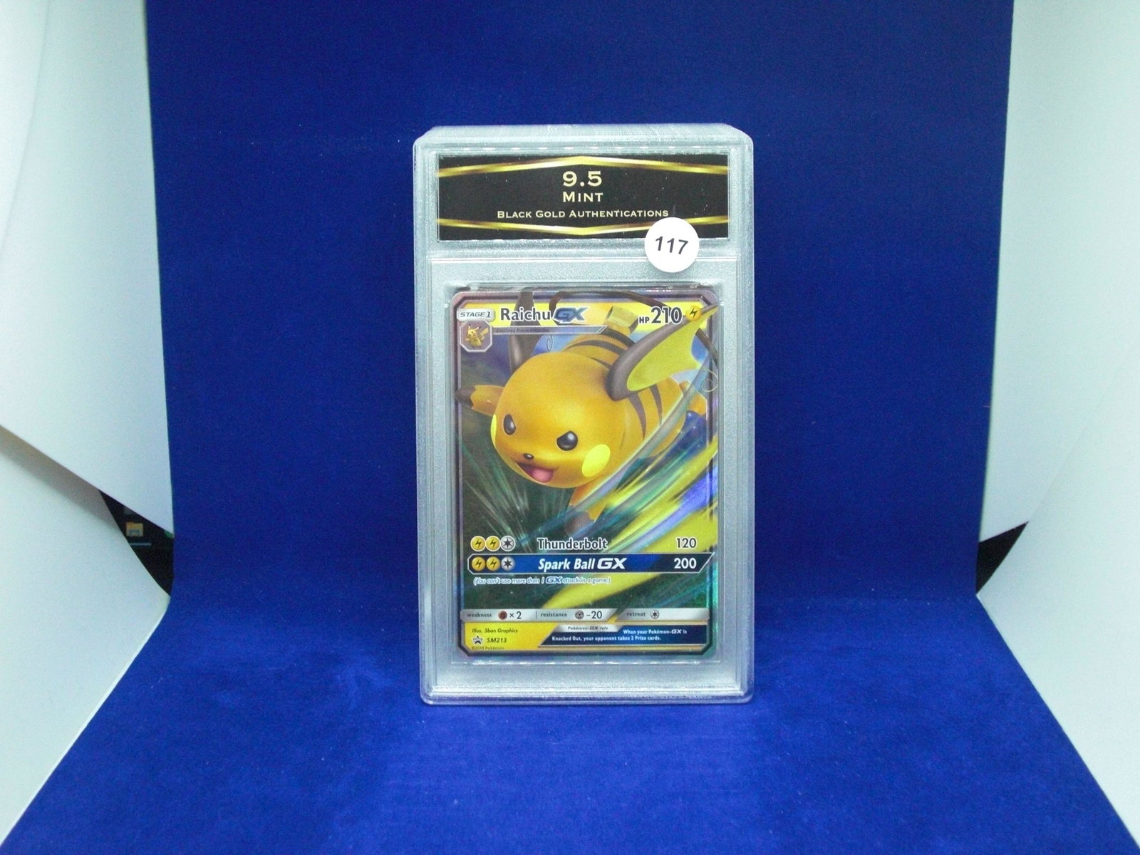 BGA 9.5 mint raichu gx pokemon: BGA 9.5 mint raichu gx pokemon
