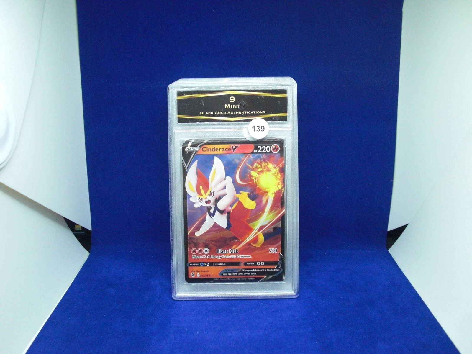 BGA 9 mint cinderace v pokemon card (1 of 1)