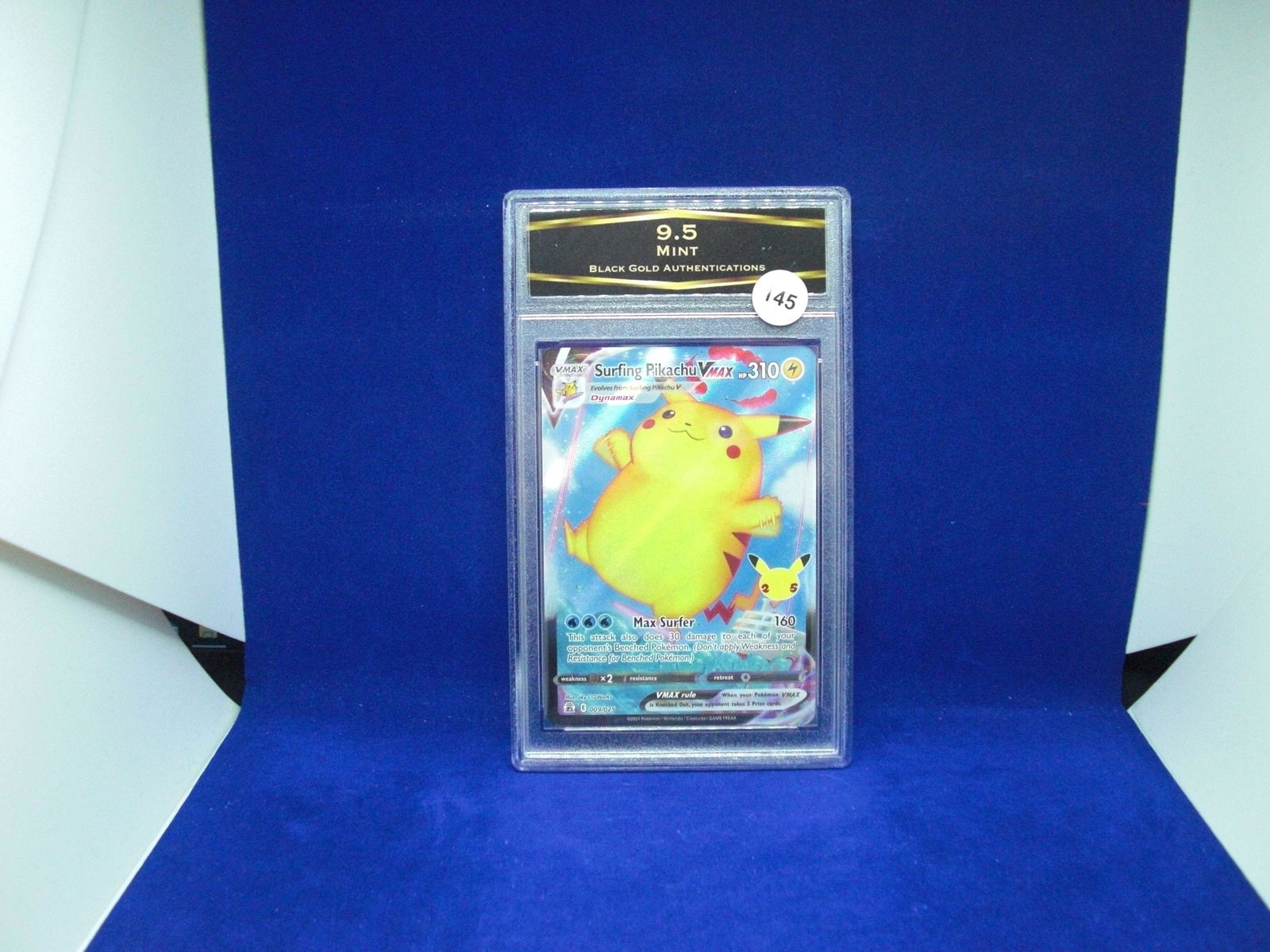 BGA 9.5 mint surfing Pikachu vmax (1 of 1)