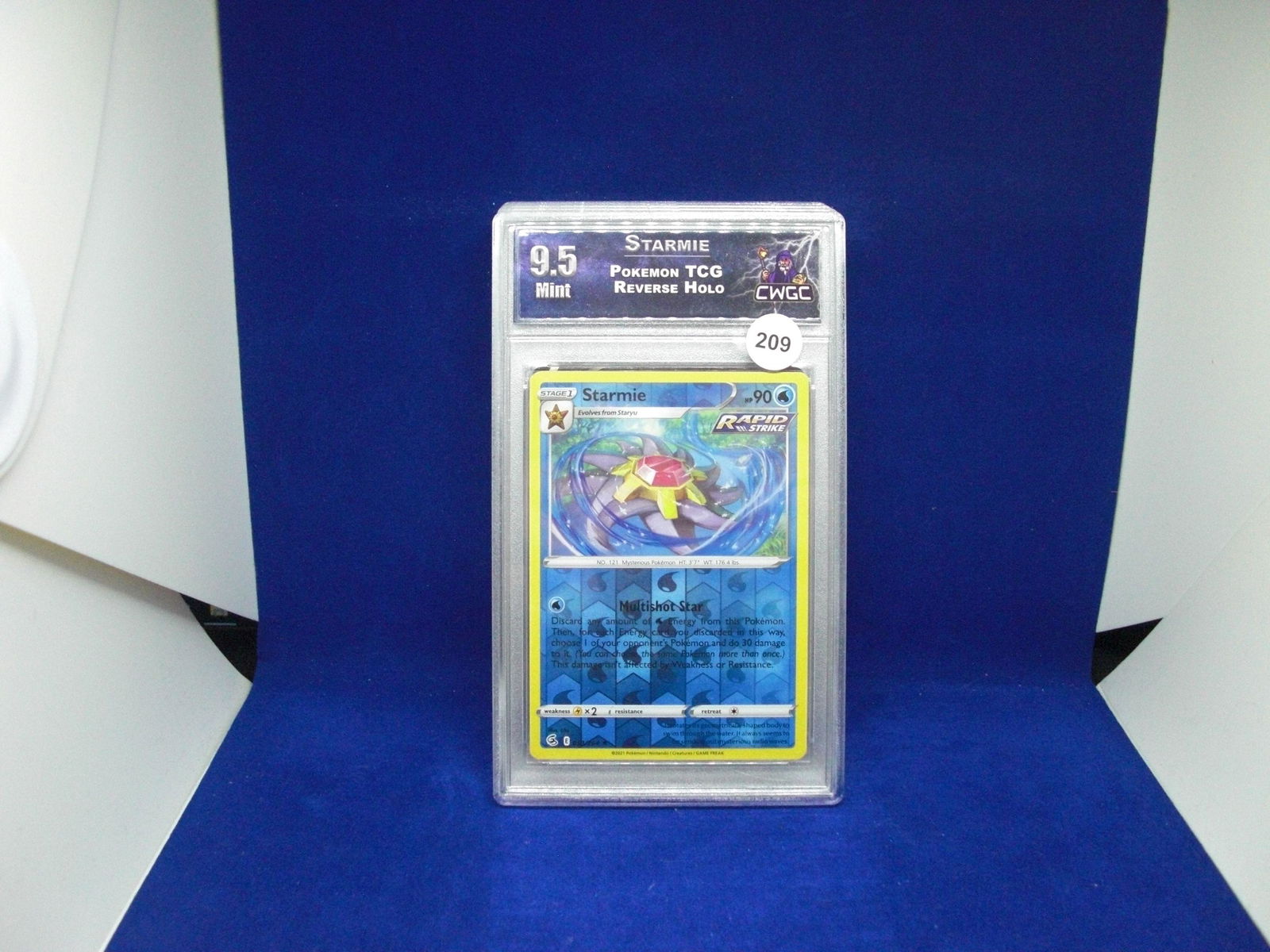 cwtc 9.5 starmie reverse holo pokemon (1 of 1)