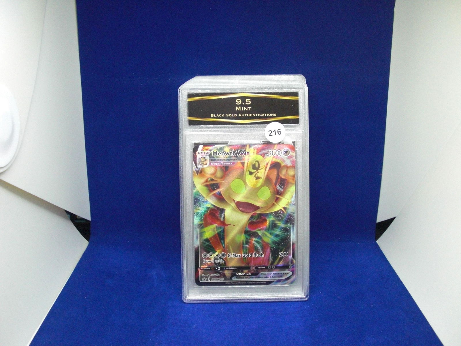 bga 9.5 mint meowth vmax pokemon (1 of 1)