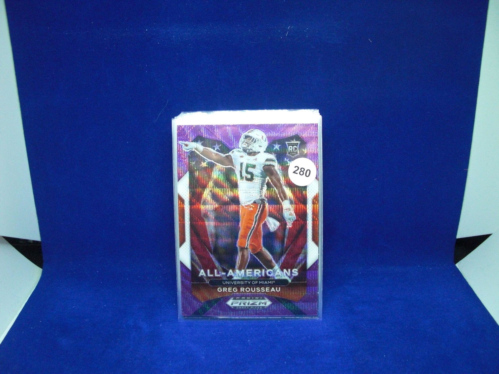 panini prizm dp greg rousseau purple wave: panini prizm dp greg rousseau purple wave
