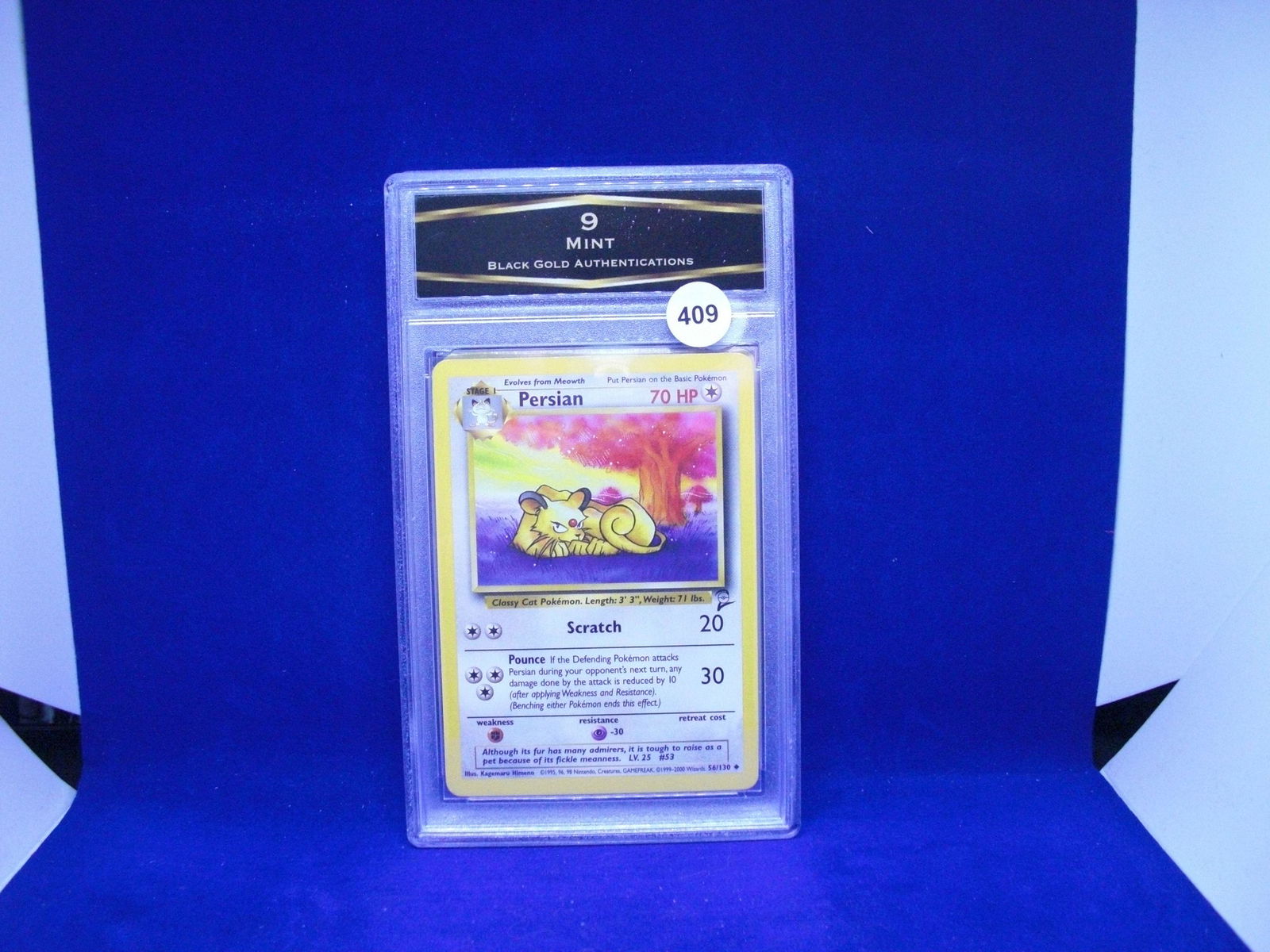 bga 9 mint persian pokemon (1 of 1)