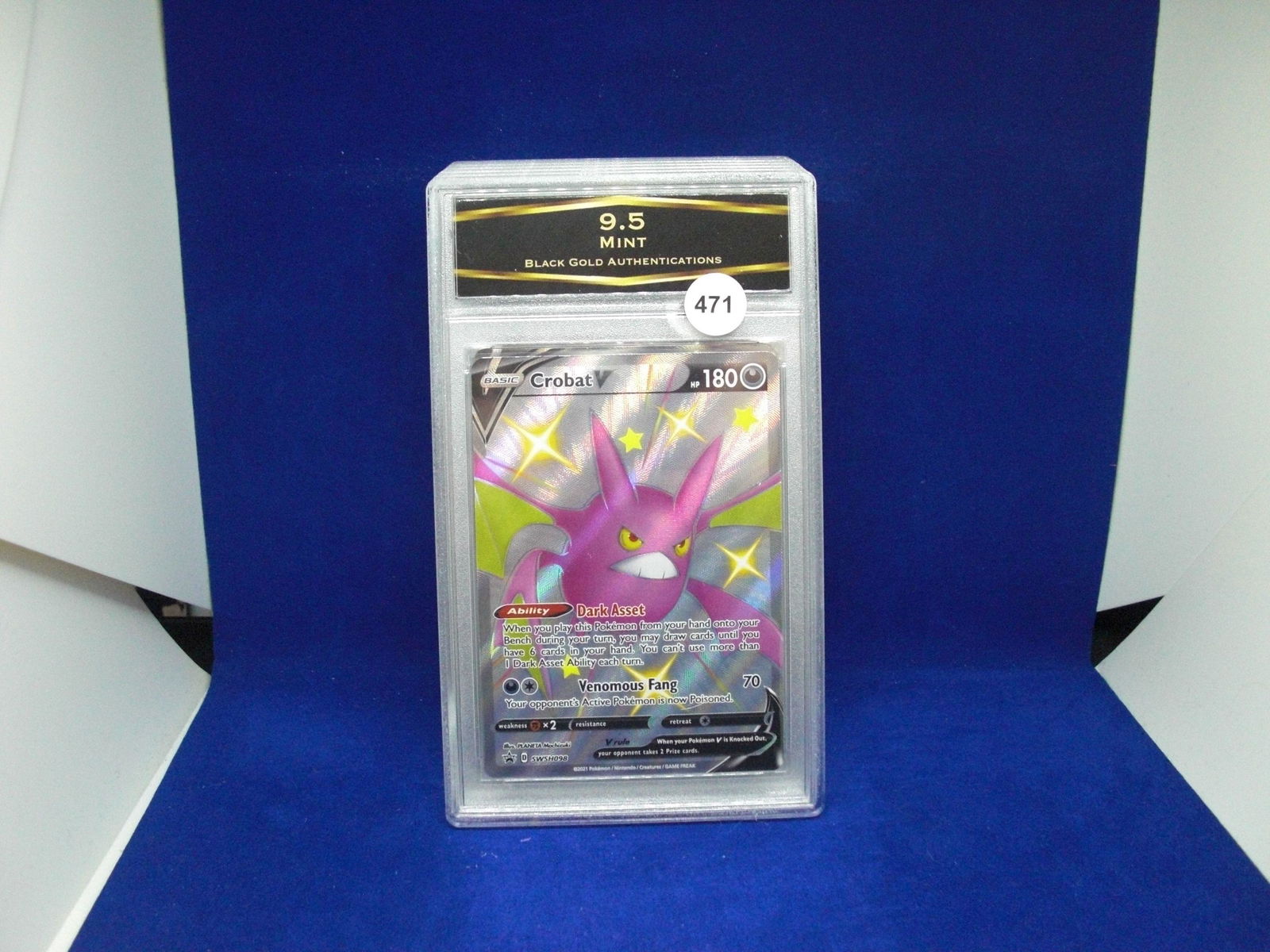 bga 9.5 mint crobat v pokemon (1 of 1)