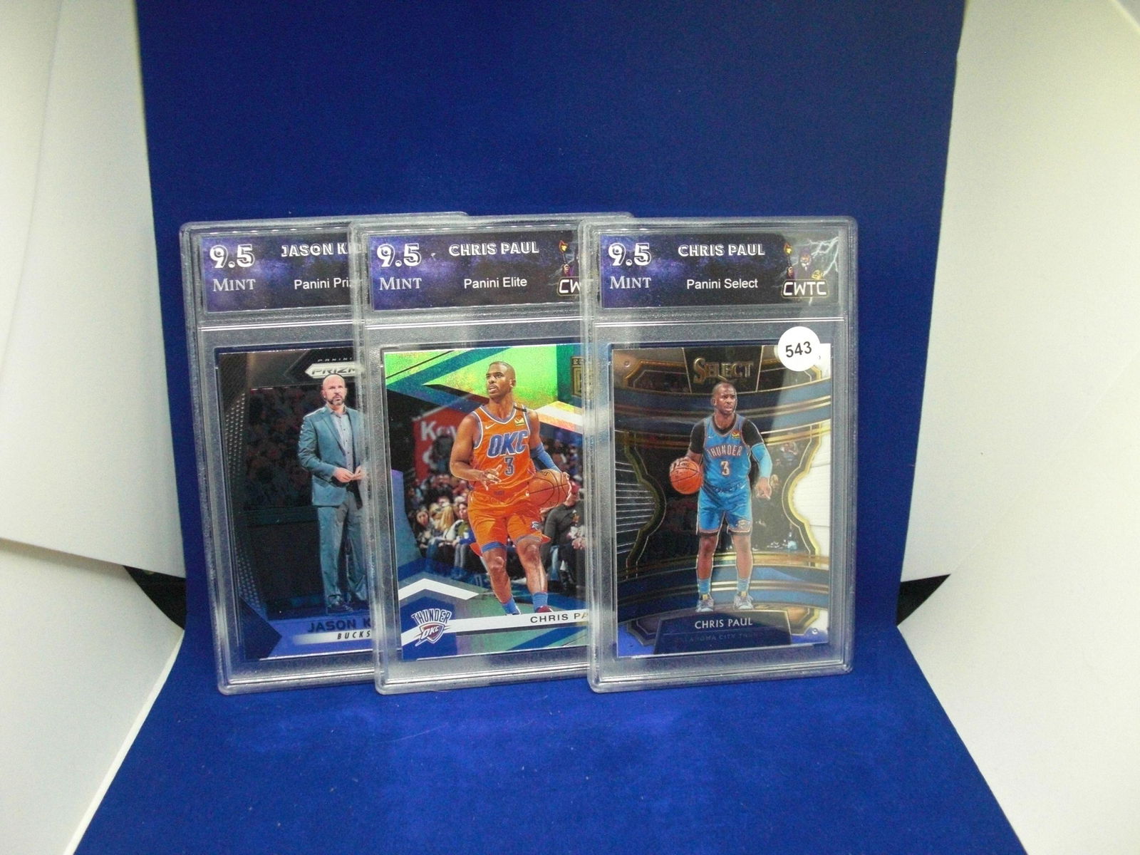 lot of 3 cwtc graded basketball cards 9.5's (1 of 1)