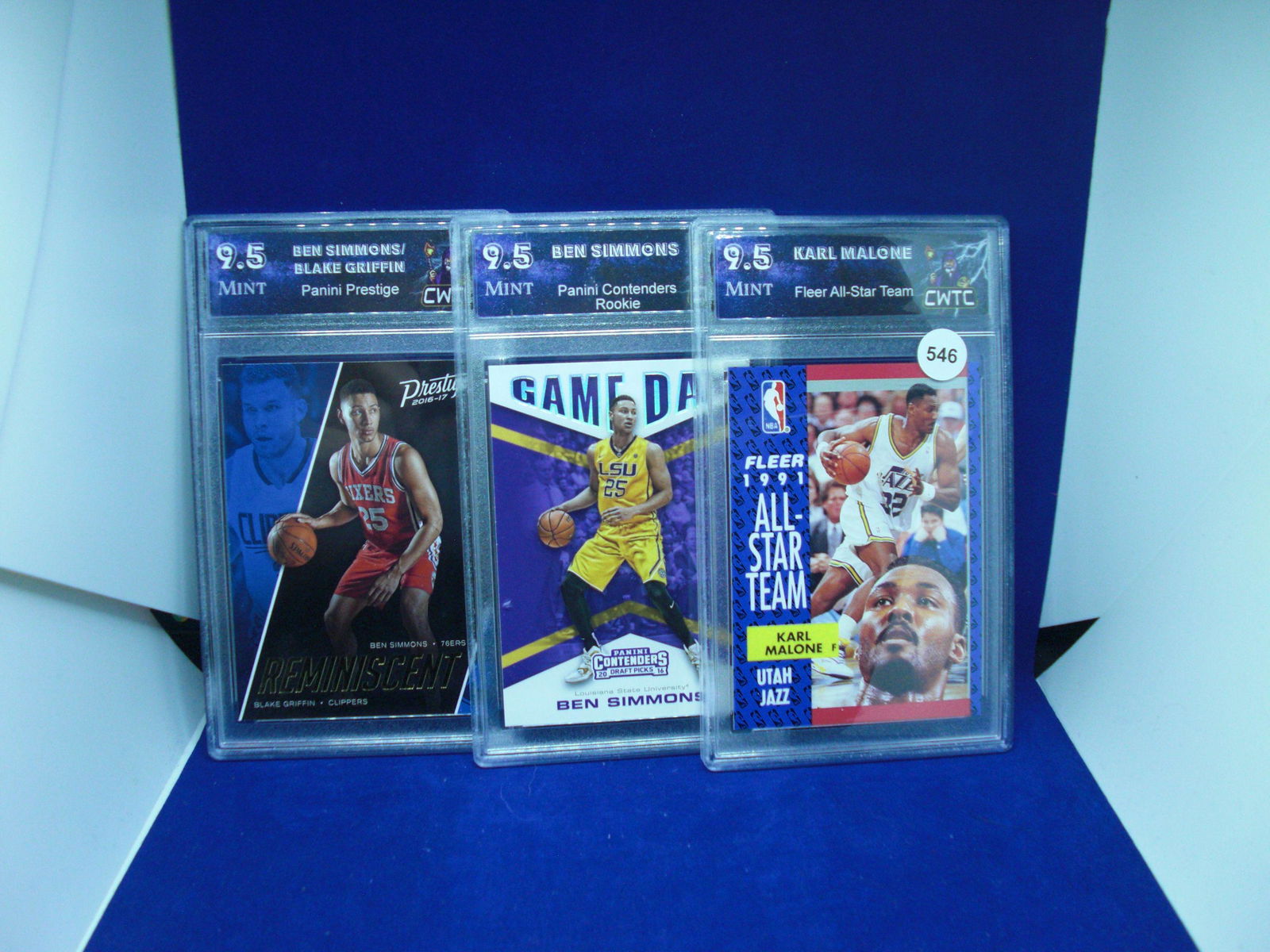 lot of 3 cwtc graded basketball cards 9.5's (1 of 1)