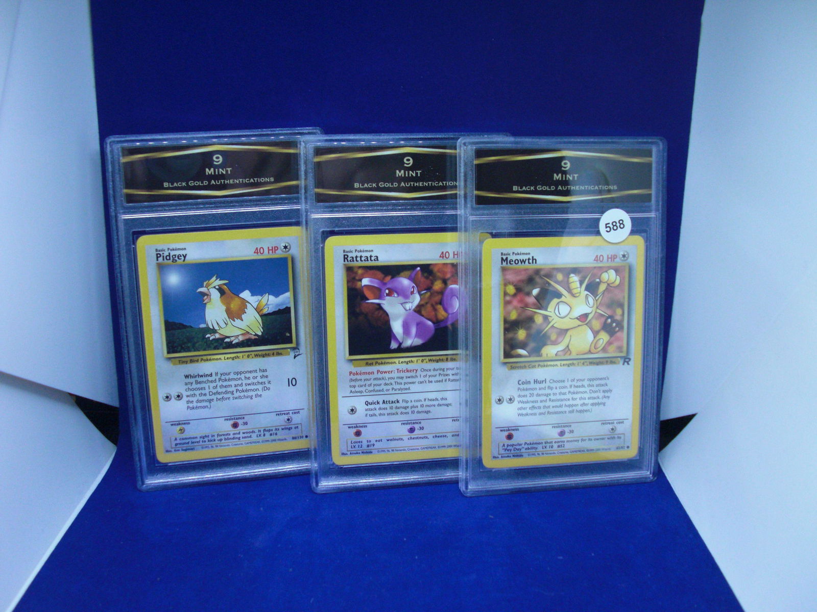 lot of 3 bga graded pokemon cards: lot of 3 bga graded pokemon cards