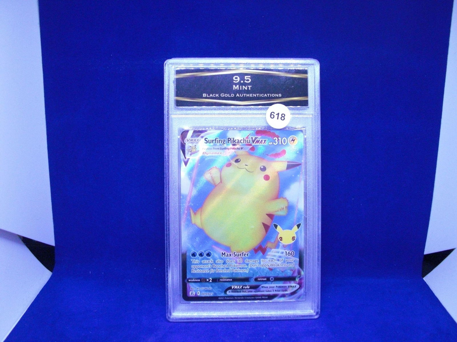 bga 9.5 mint surfing pikachu vmax (1 of 1)