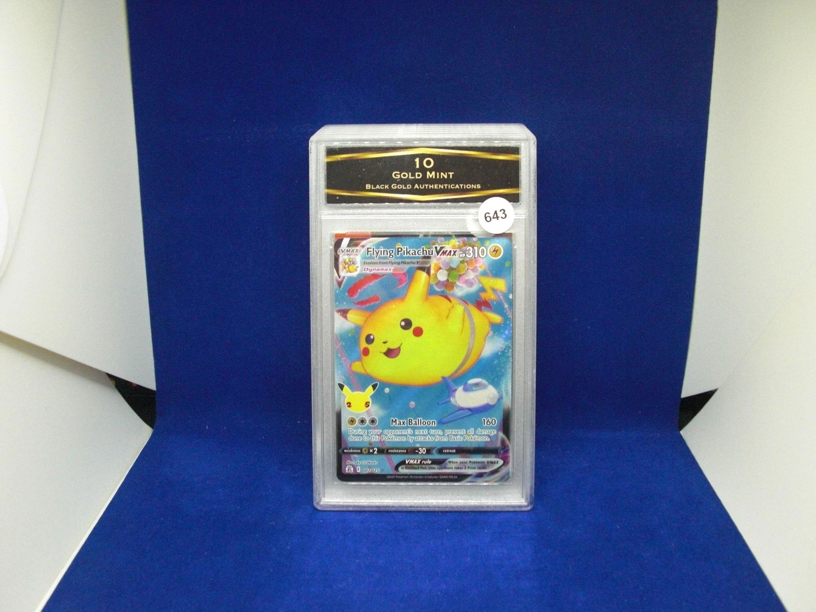 BGA 10 gold mint Flying Pikachu vmax (1 of 1)