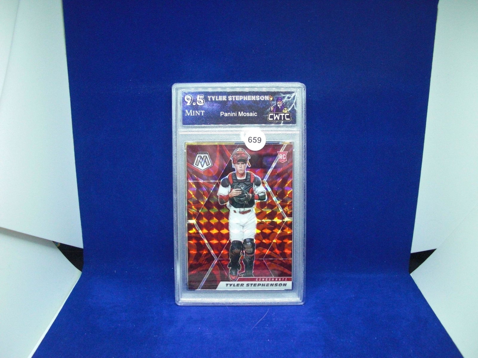 cwtc 9.5 tyler stephenson red mosaic rookie (1 of 1)