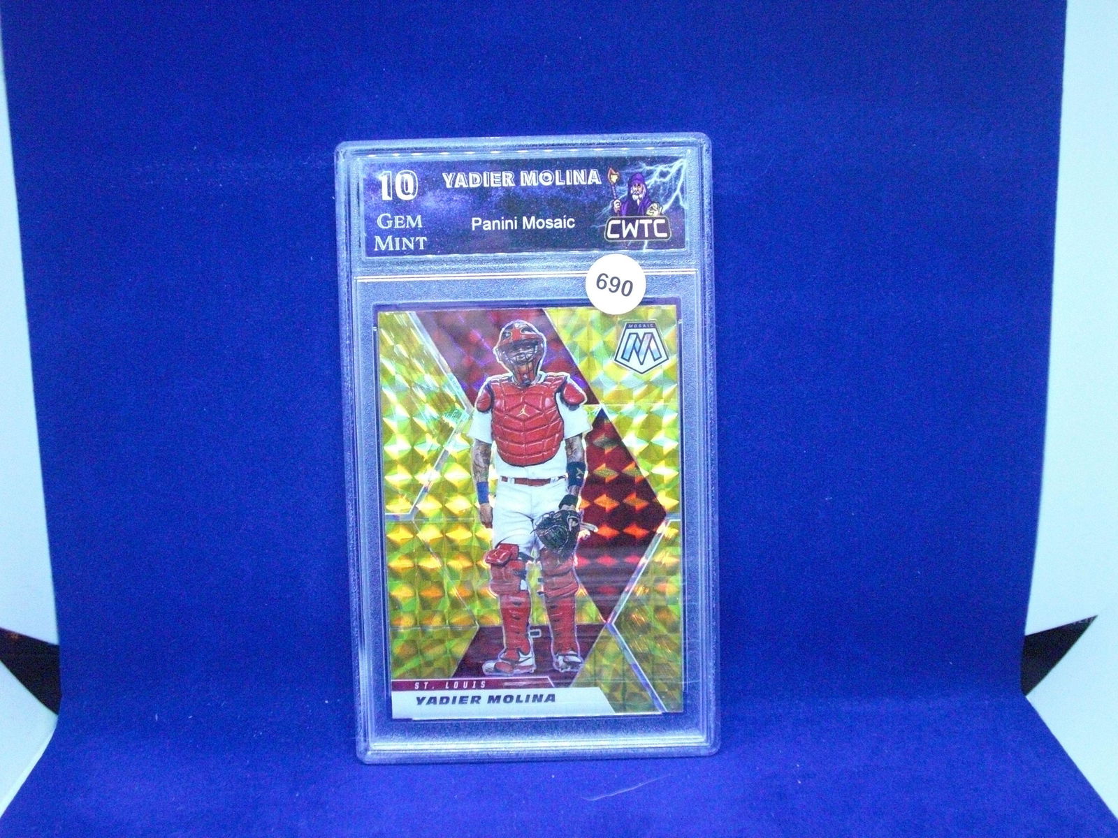 cwtc gem 10 yadier molina yellow mosaic (1 of 1)