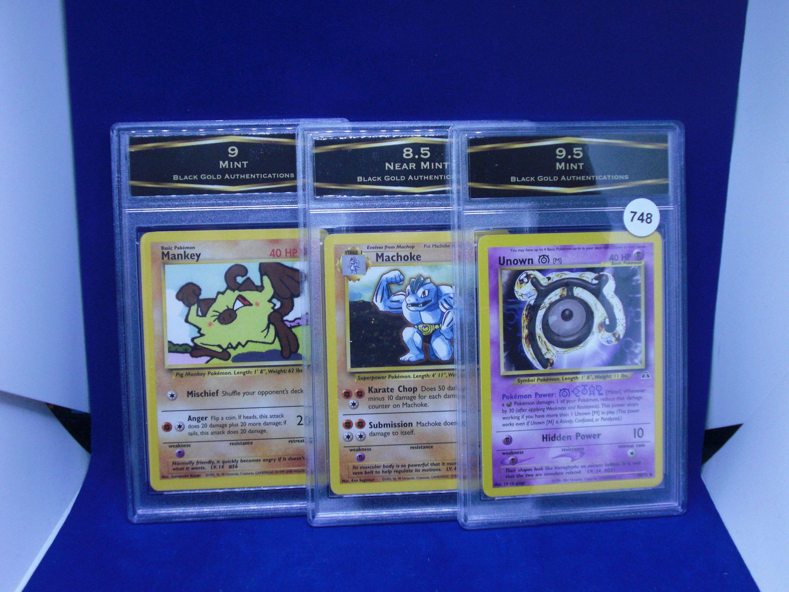 lot of 3 bga graded pokemon cards: lot of 3 bga graded pokemon cards