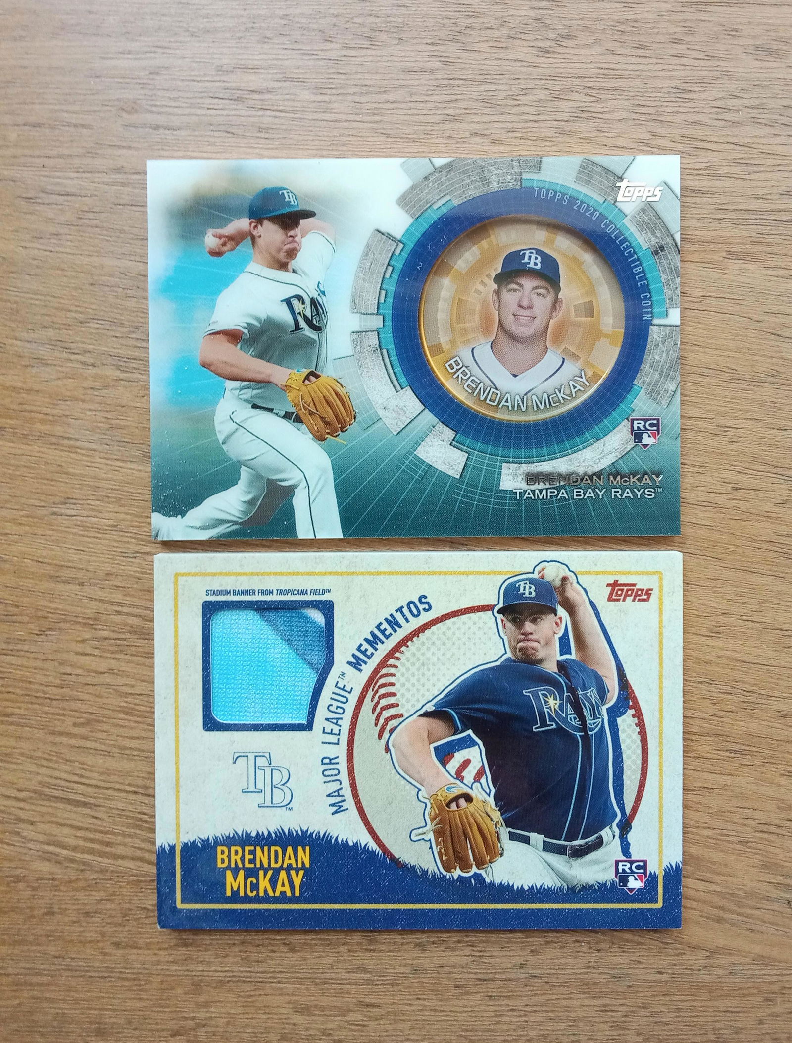 lot of 2 brendam mckay rookie patch/relic cards (1 of 1)
