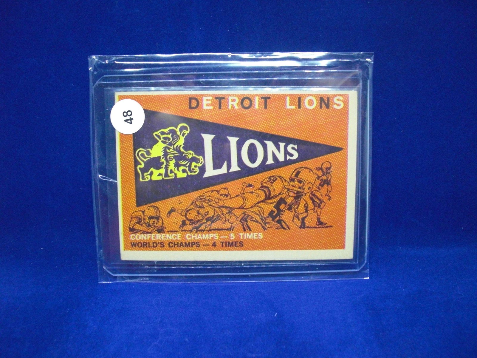 1959 topps football detroit lions team card (1 of 1)
