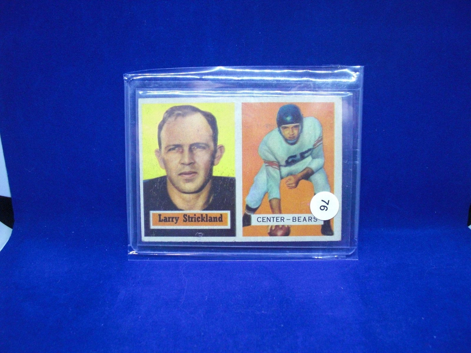 1957 topps football larry strickland (1 of 1)