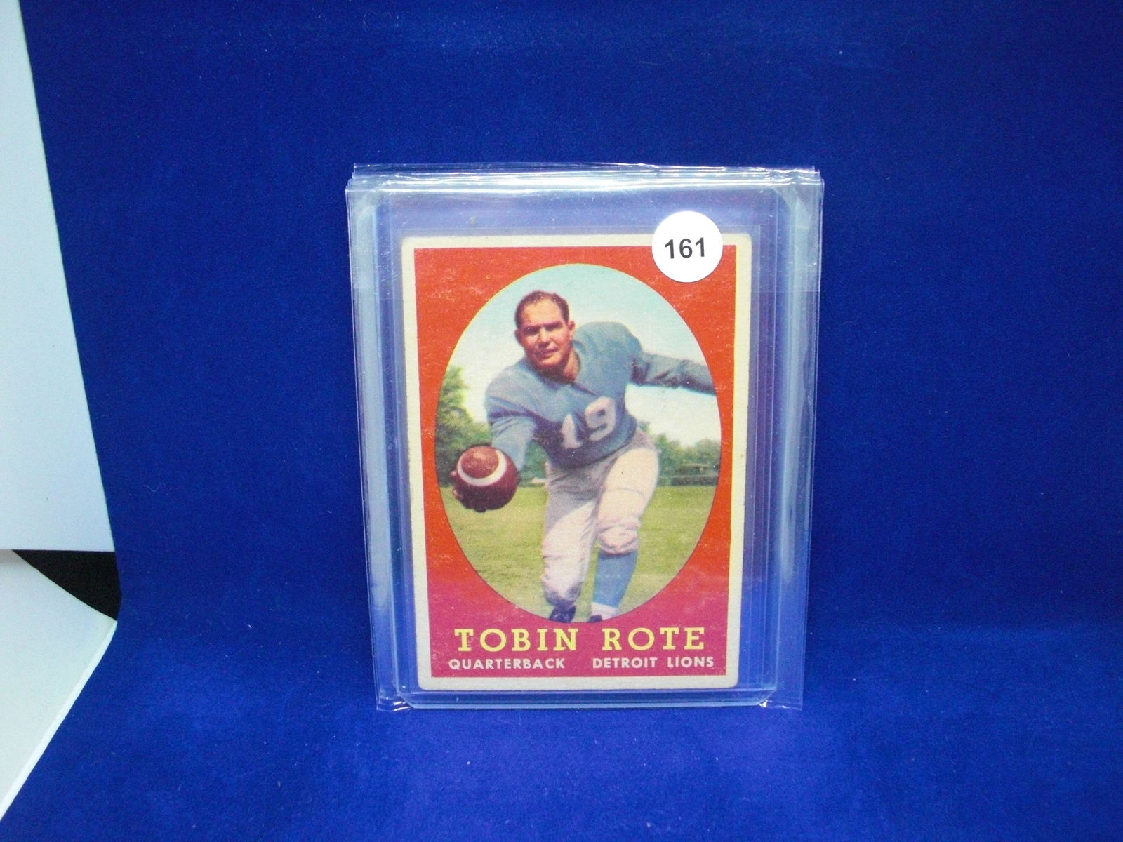 vintage 1958 topps football Tobin rote (1 of 1)