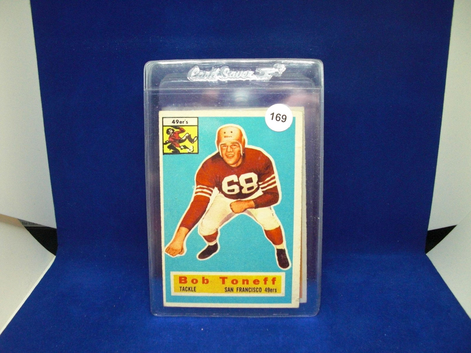 vintage 1956 topps football Bob toneff: vintage 1956 topps football Bob toneff