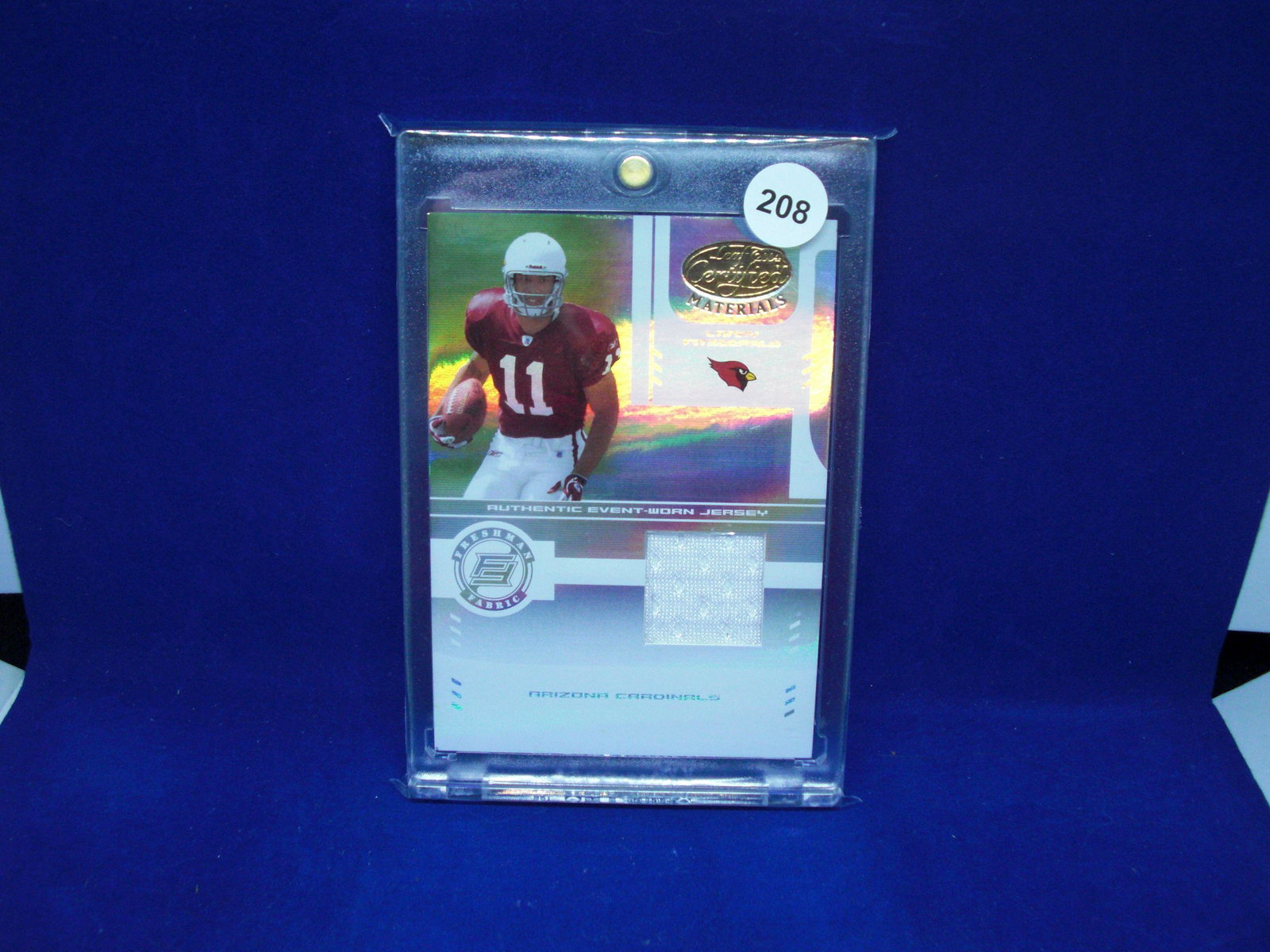 Larry Fitzgerald certified materials jersey card (1 of 1)