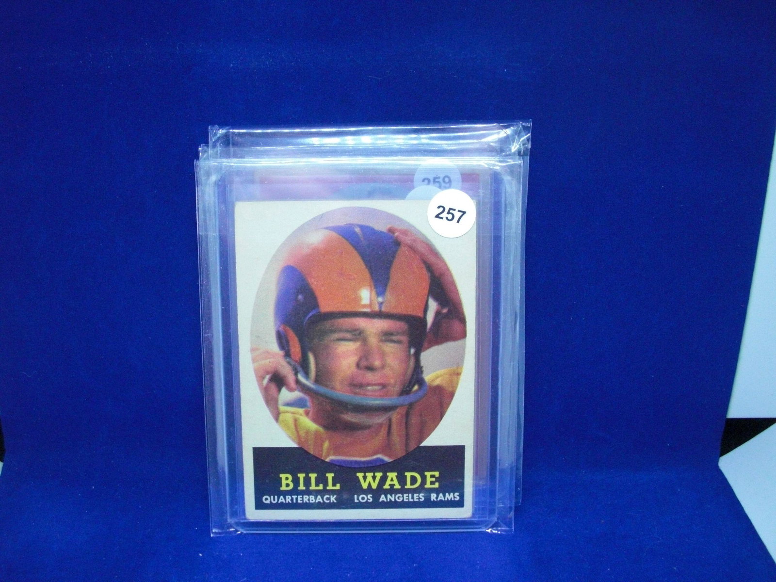 Vintage 1958 topps football Bill wade: Vintage 1958 topps football Bill wade