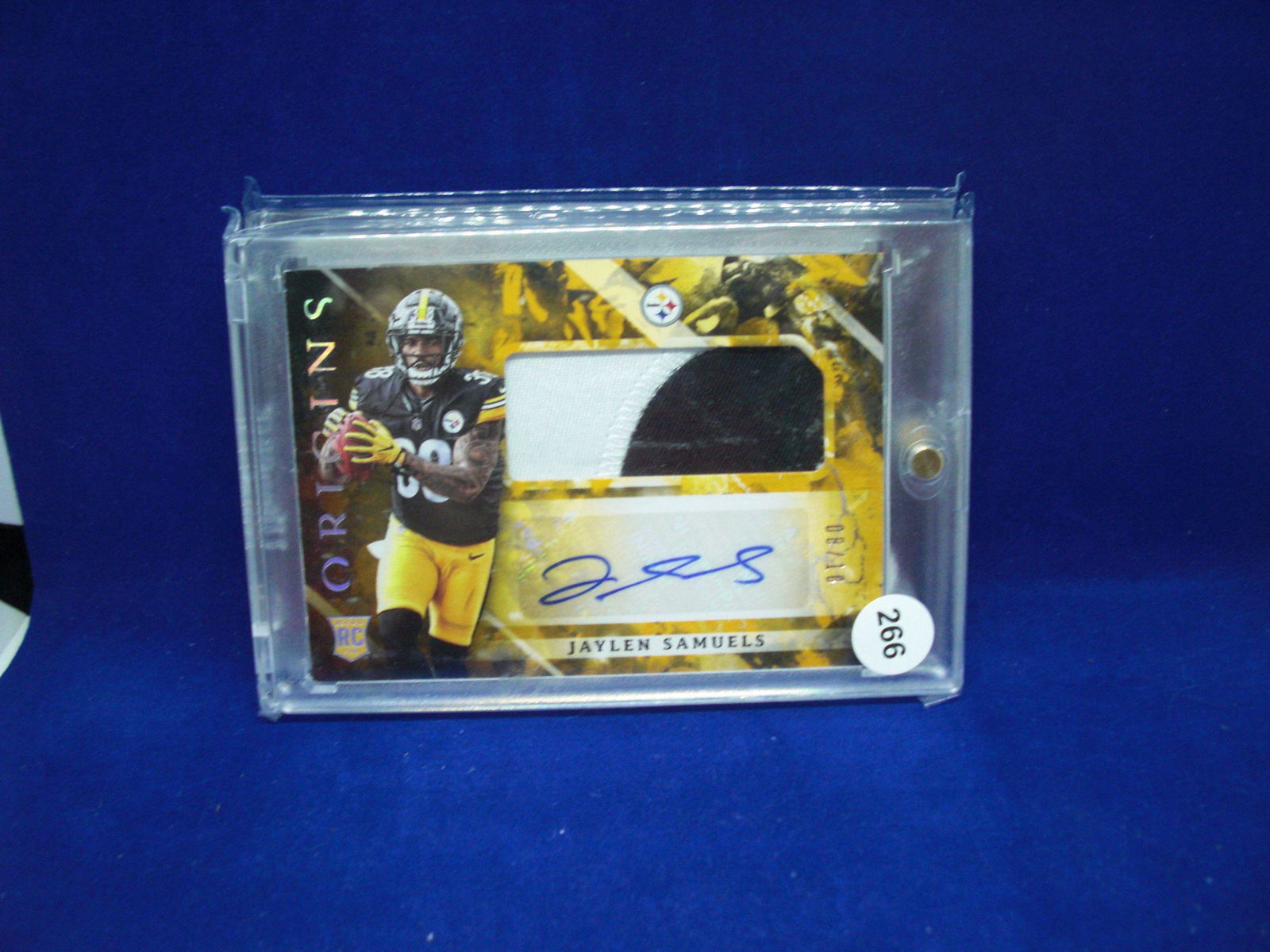 Jalen Samuels Steelers rookie patch auto 8/10 (1 of 1)