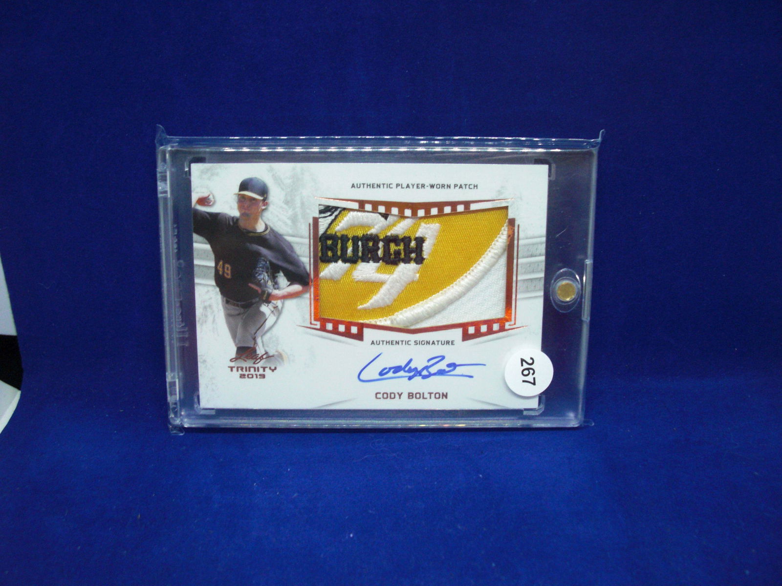 Cody Bolton Trinity rookie patch auto (1 of 1)