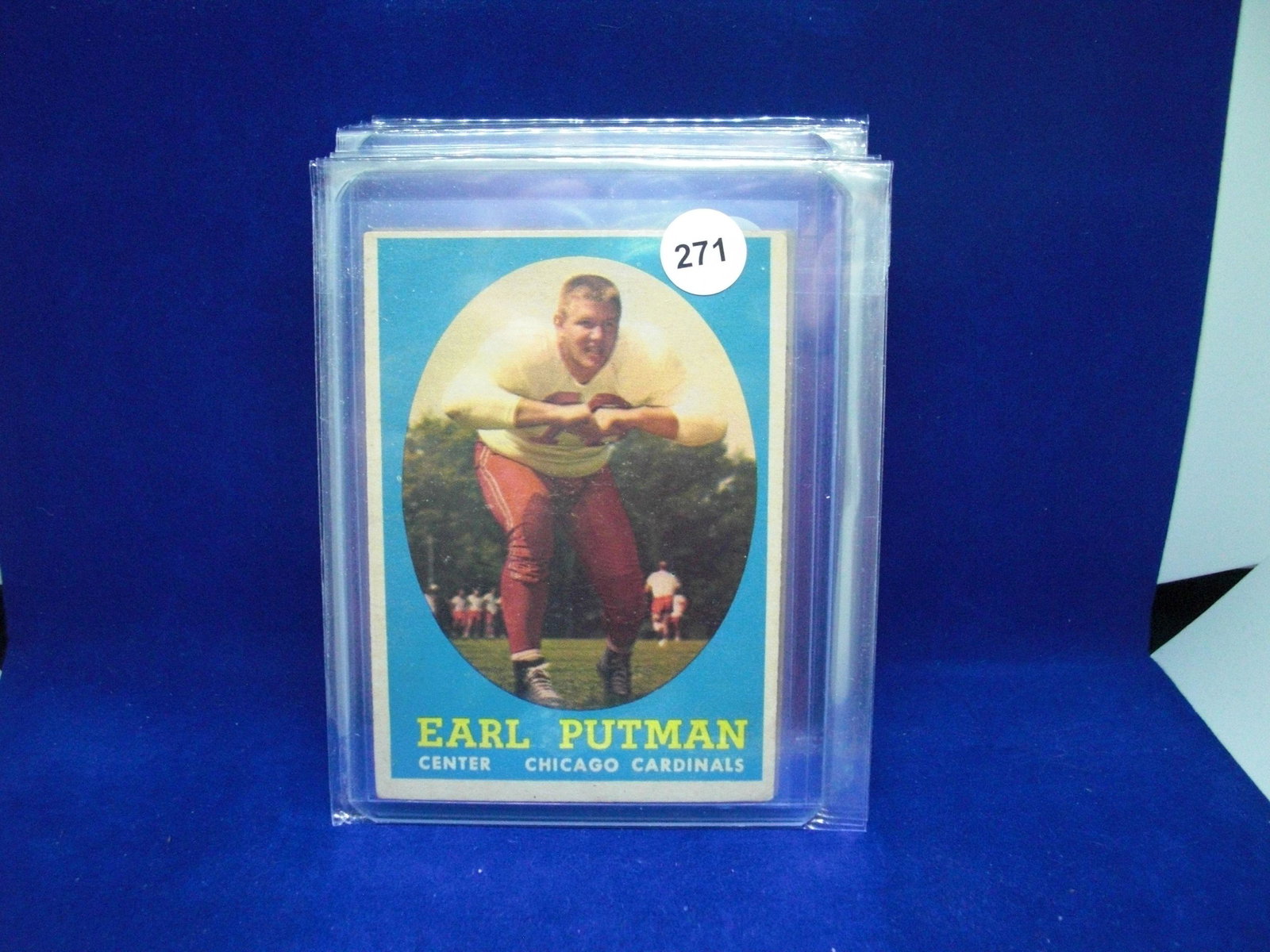 vintage 1958 topps football Earl Putnam: vintage 1958 topps football Earl Putnam