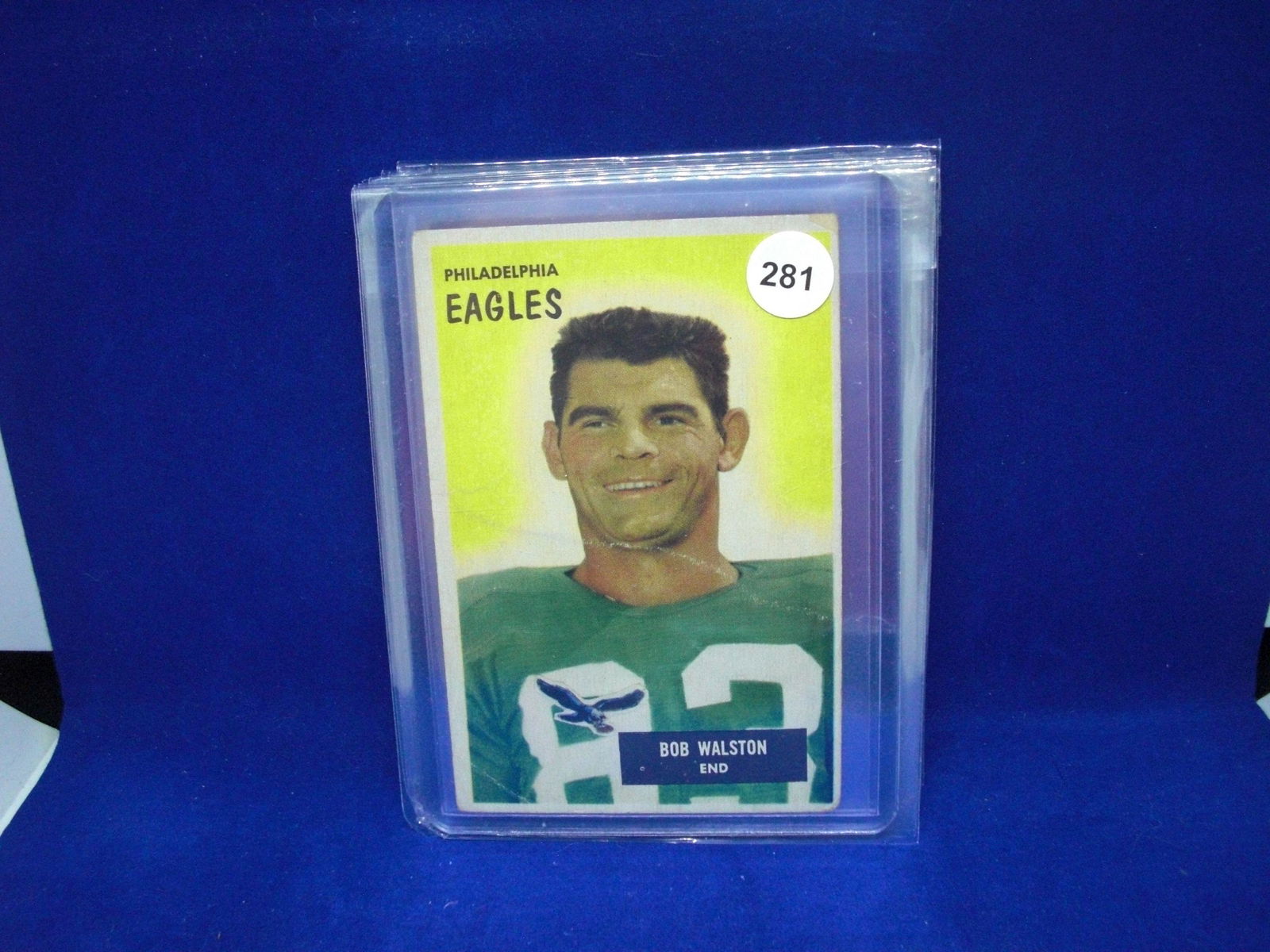 Vintage 1955 bowman football Bob walston (1 of 1)