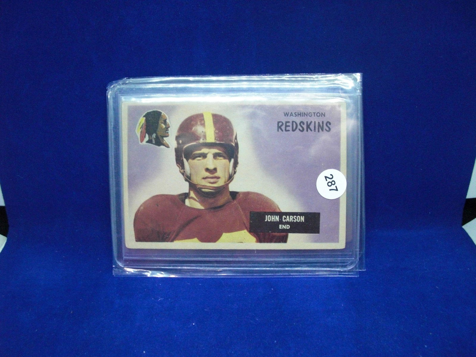Vintage 1955 bowman football John Carson (1 of 1)