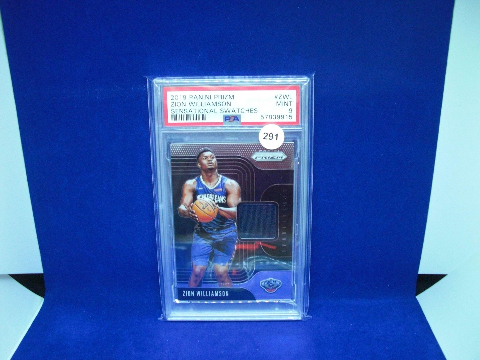 PSA graded 9 Zion Williamson rookie jersey card (1 of 1)
