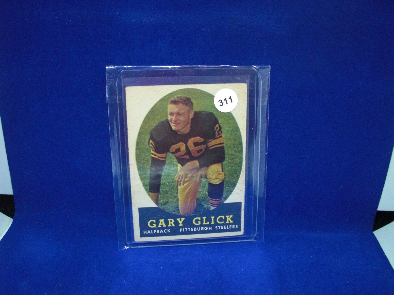 1958 Topps football Gary glick: 1958 Topps football Gary glick