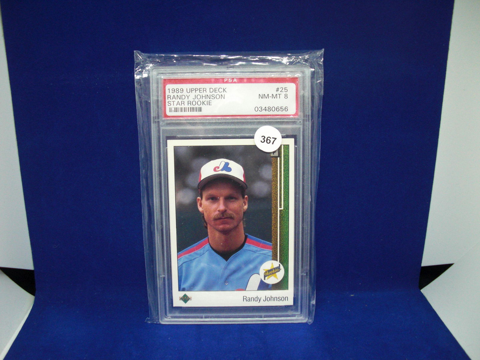 PSA 8 Randy Johnson star rookie (1 of 1)