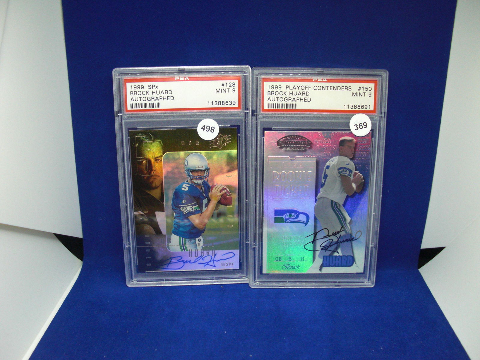 lot of 2 brock huard psa 9's rookie autos (1 of 1)