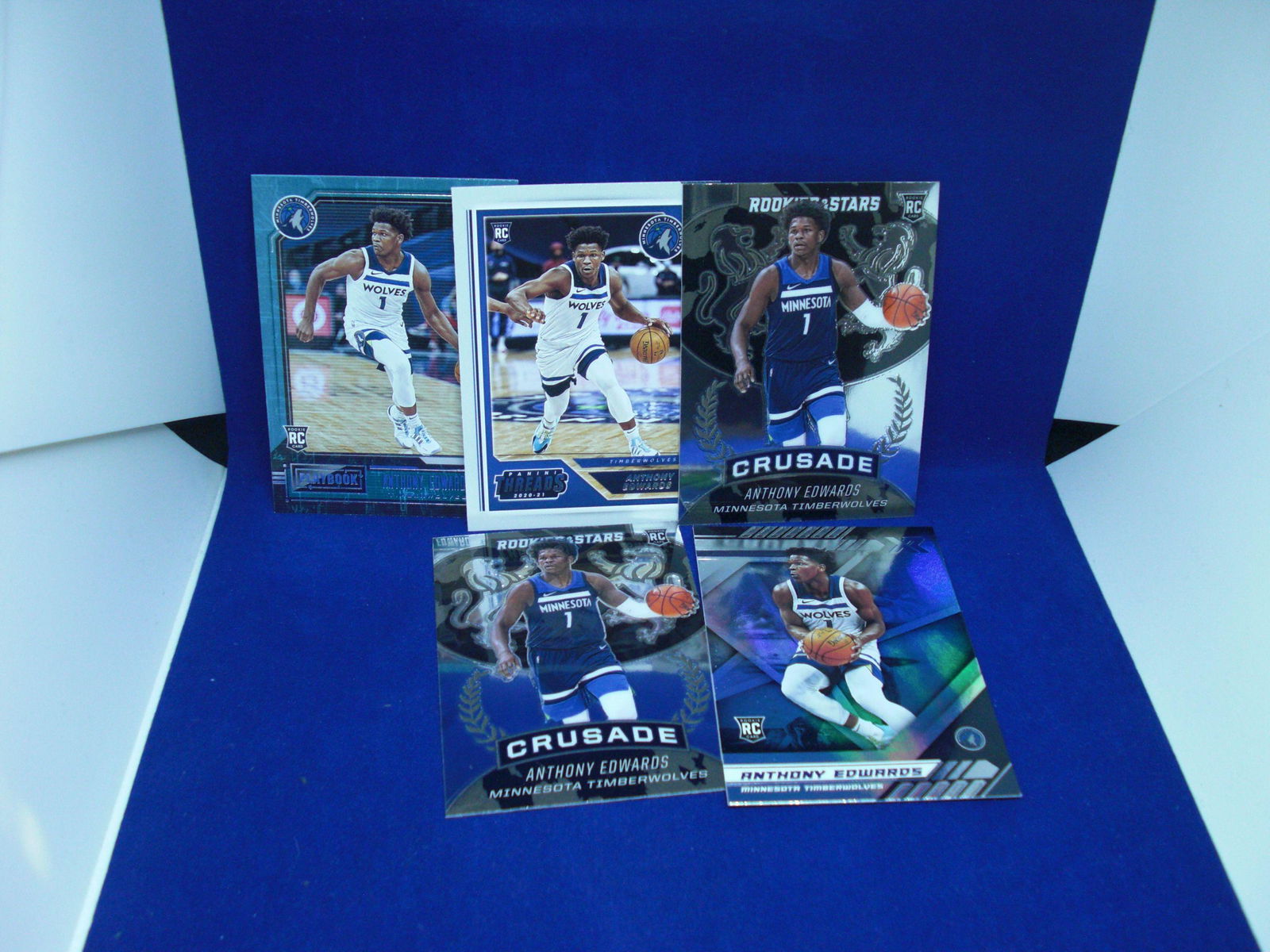 lot of 5 anthony edwards rookies (1 of 1)