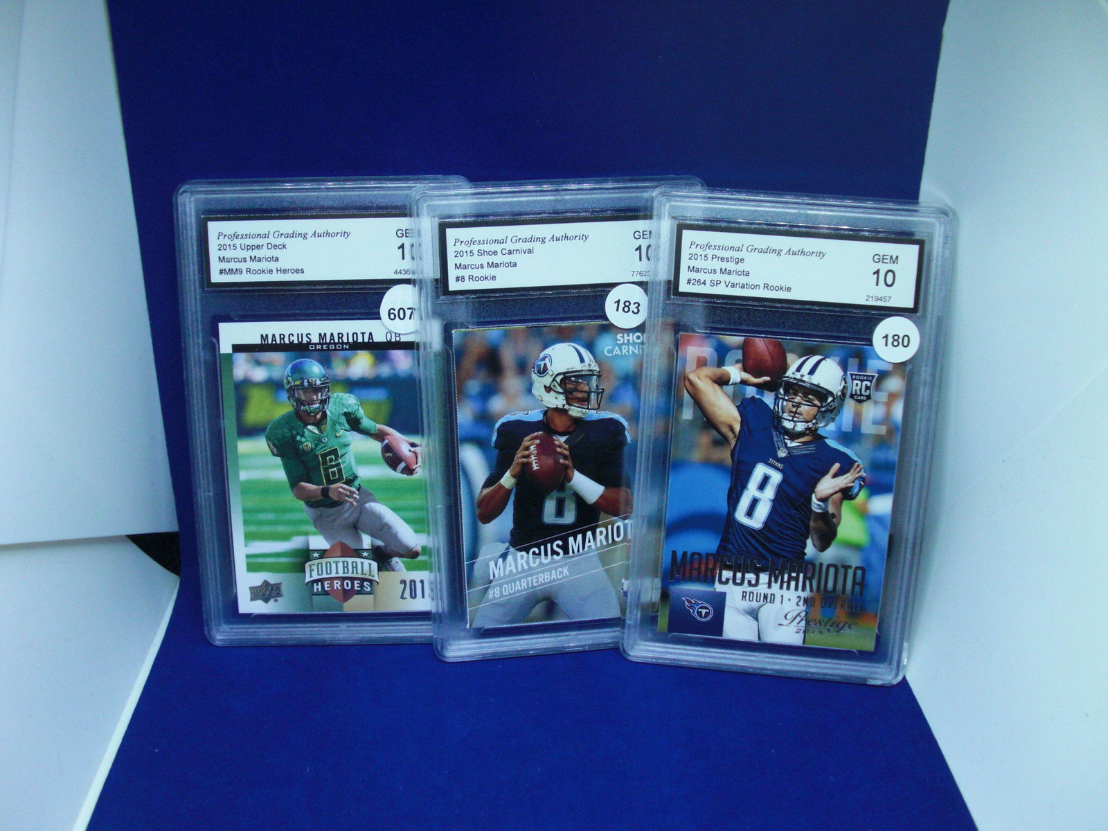 pga graded gem 10 marcus mariota rookies: pga graded gem 10 marcus mariota rookies