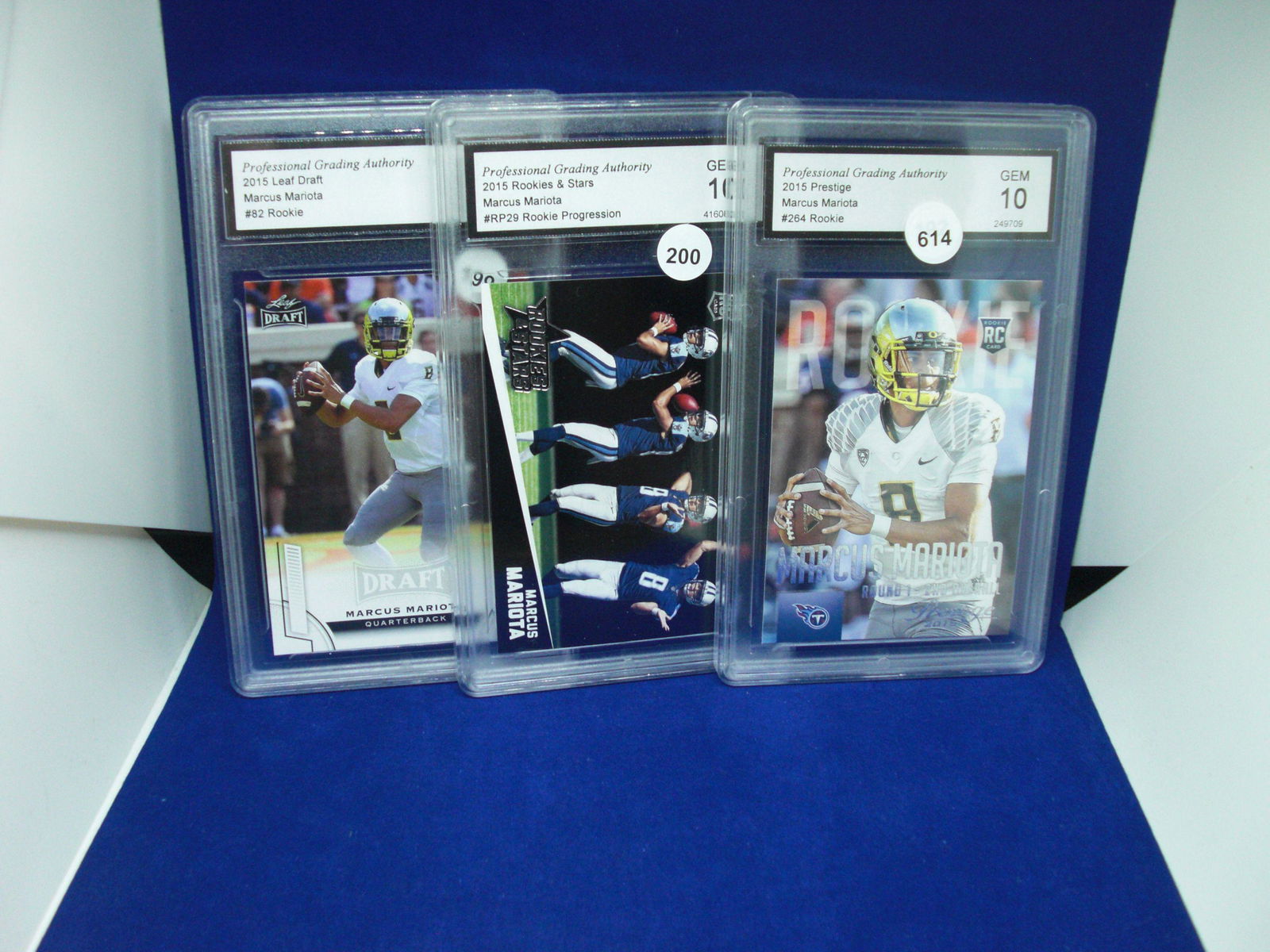 pga graded gem 10 marcus mariota rookies (1 of 1)