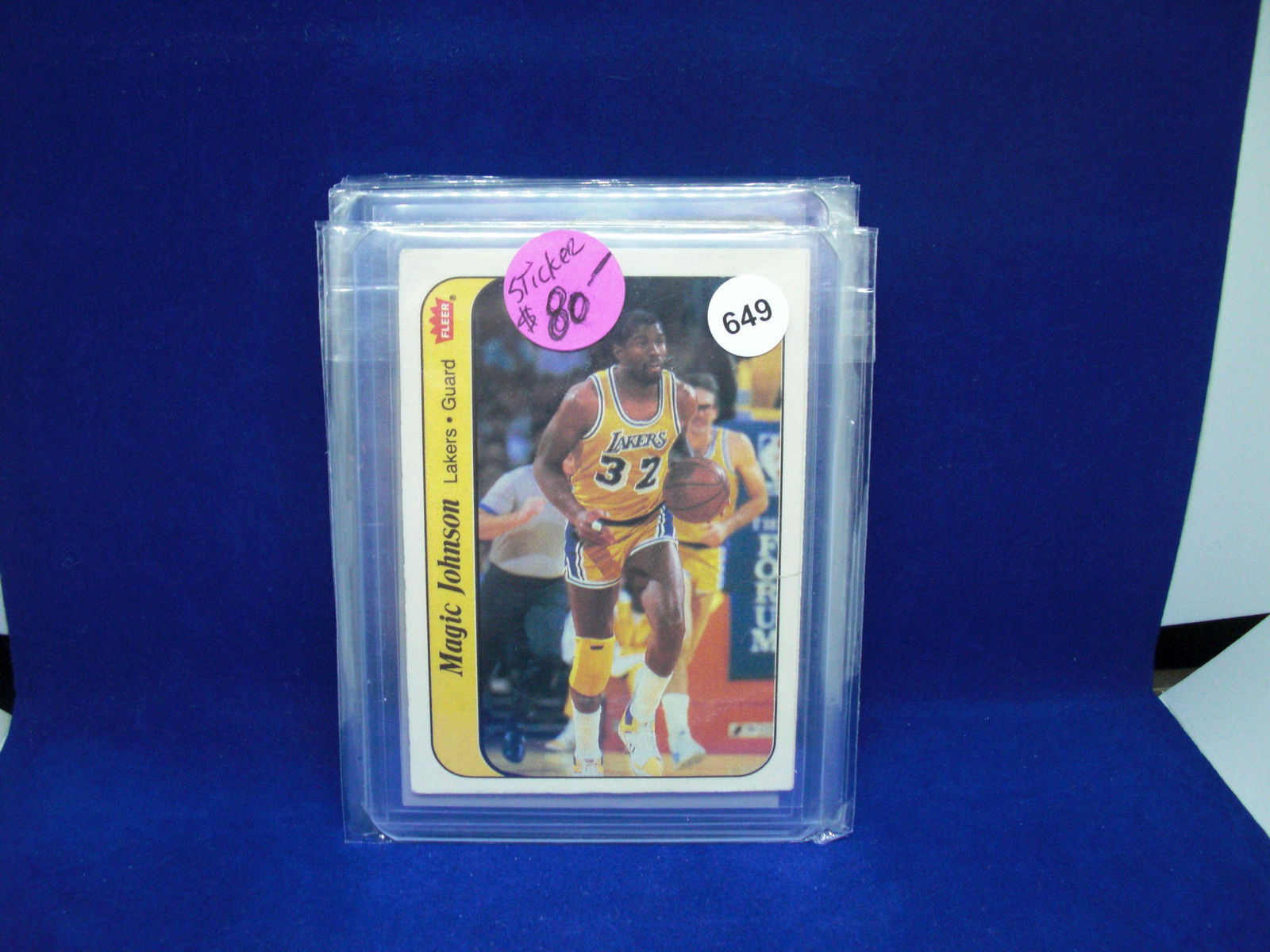 1986 fleer sticker Magic Johnson (1 of 1)