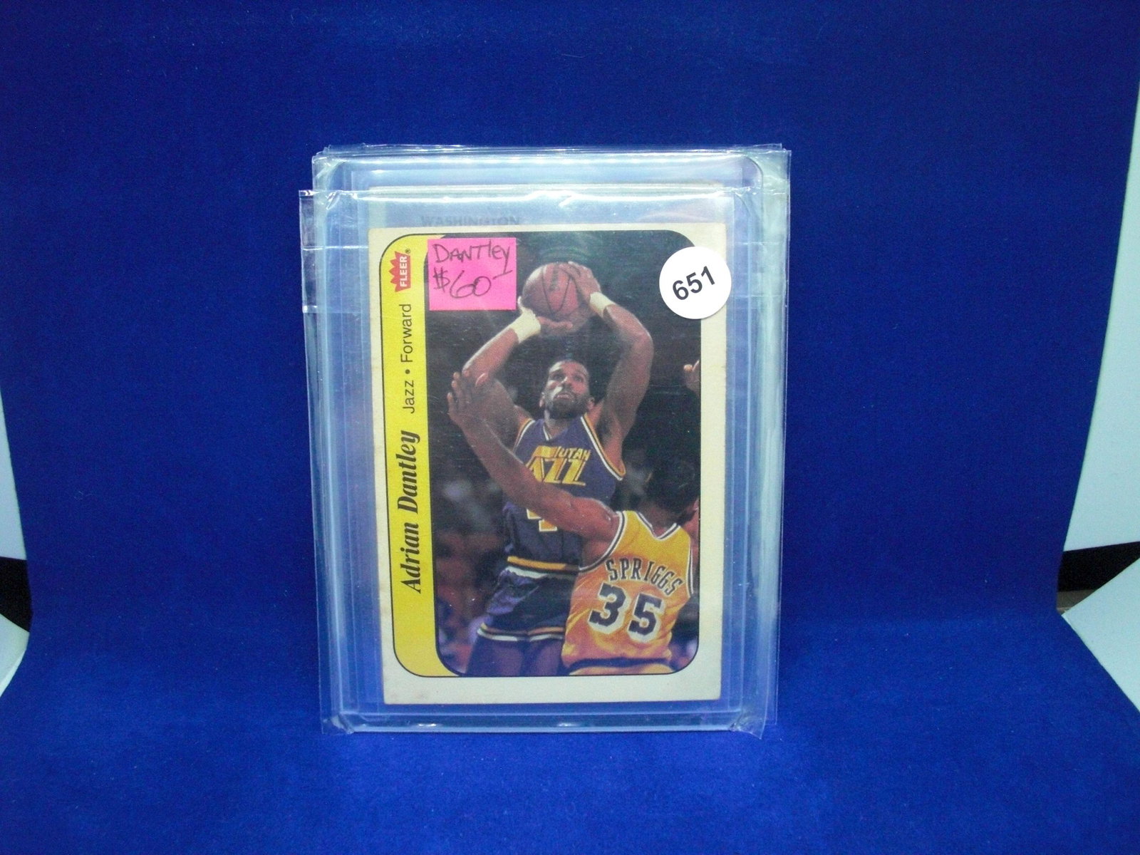 1986 fleer sticker Adrian gantley: 1986 fleer sticker Adrian gantley