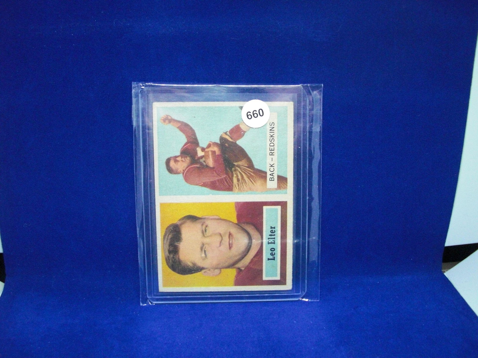 1957 Topps football Leo elter: 1957 Topps football Leo elter