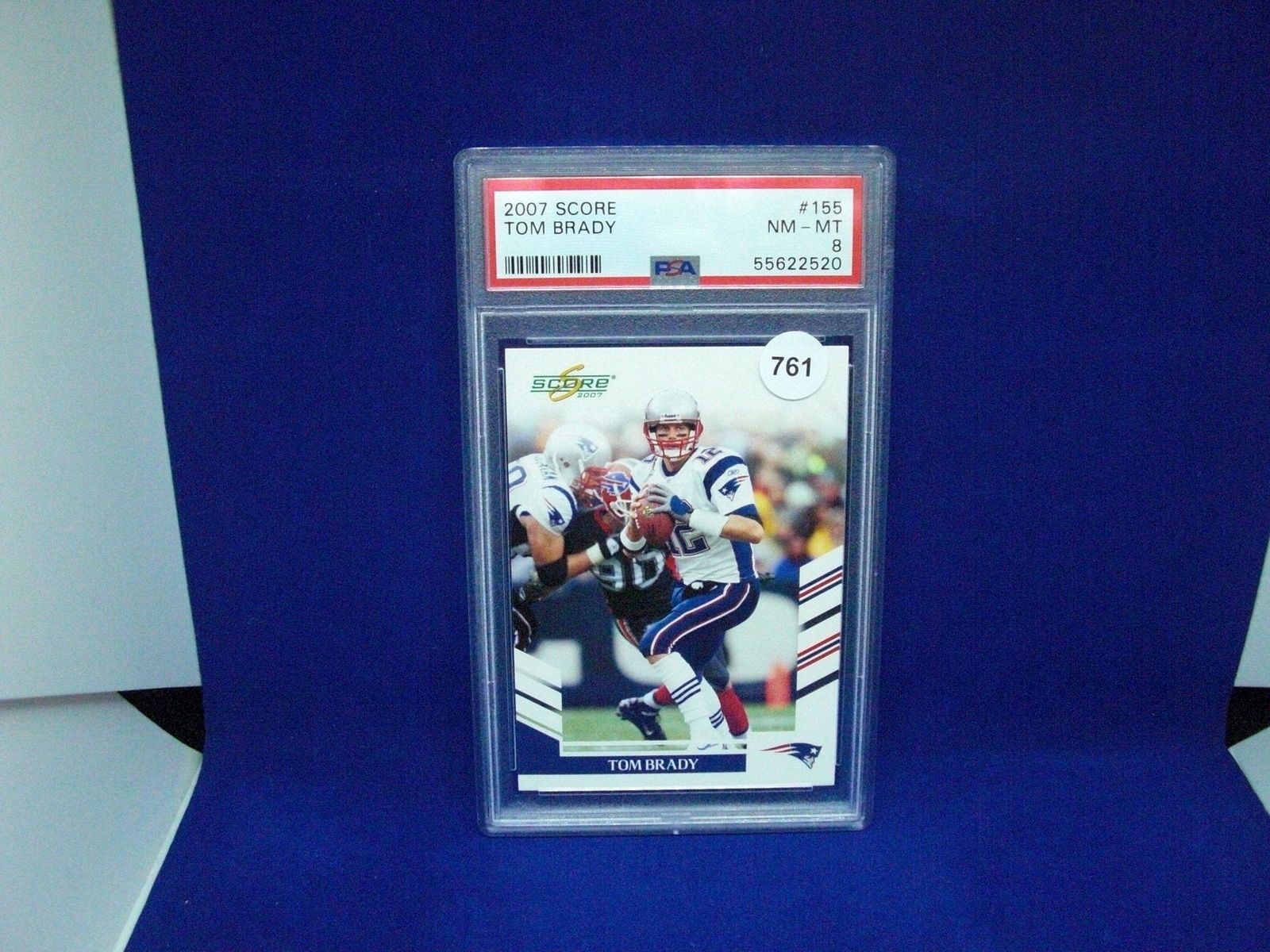 PSA graded 8 Tom Brady 2007 score (1 of 1)