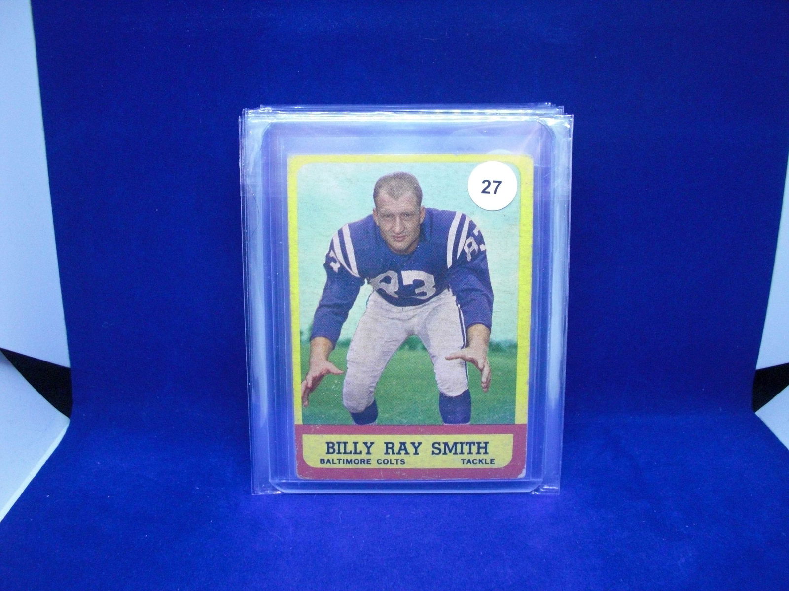 1963 Topps football Billy Ray Smith (1 of 1)