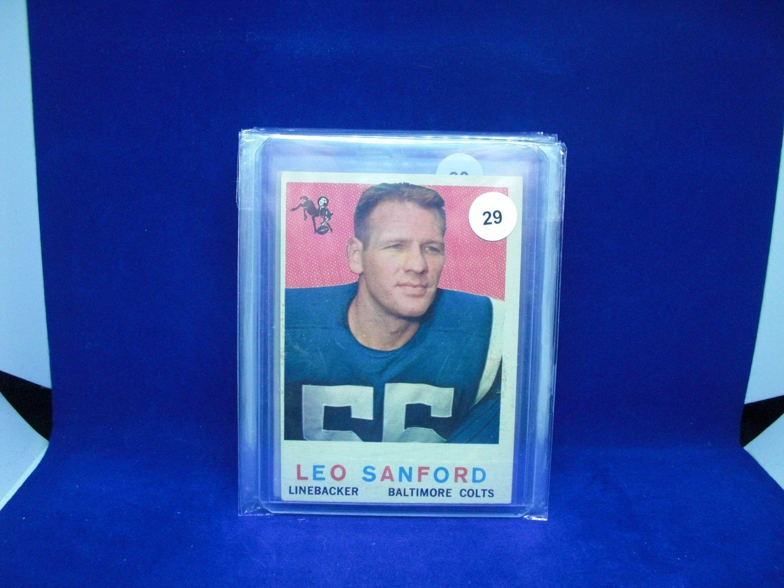 1959 Topps football Leo Sanford: 1959 Topps football Leo Sanford