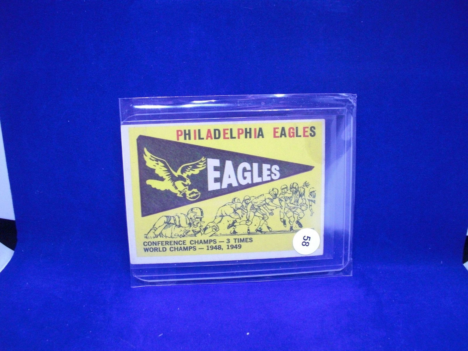 1959 Topps football Philadelphia Eagles team card (1 of 1)