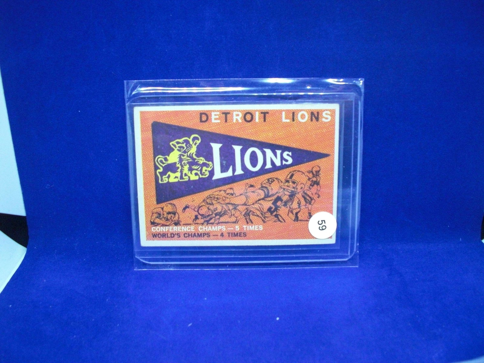 1959 Topps football Detroit Lions team card (1 of 1)
