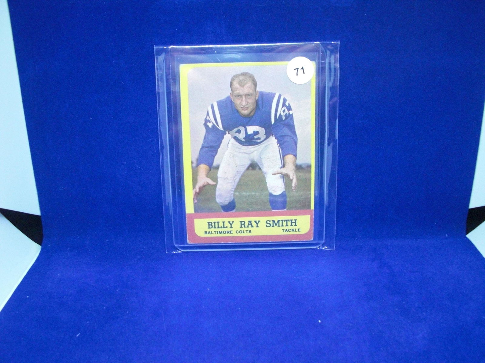 1963 Topps football Billy Ray Smith (1 of 1)