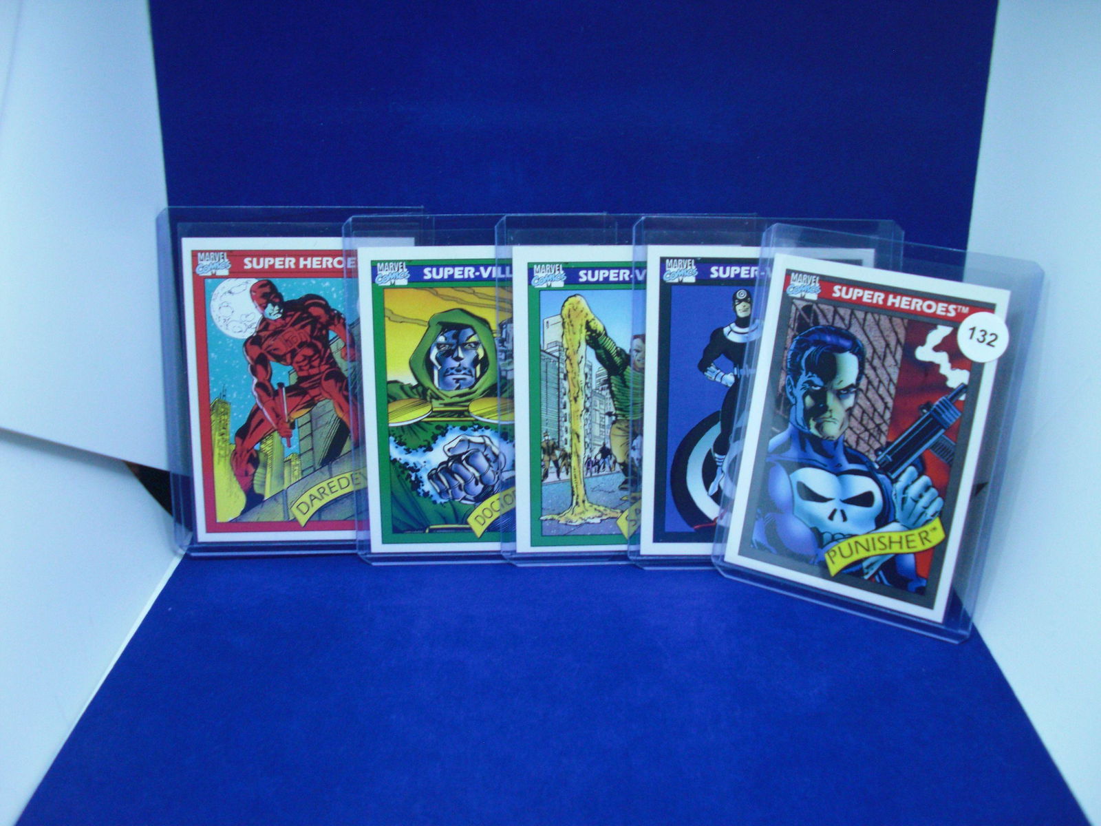Lot of five 1990 marvel comic cards (1 of 1)