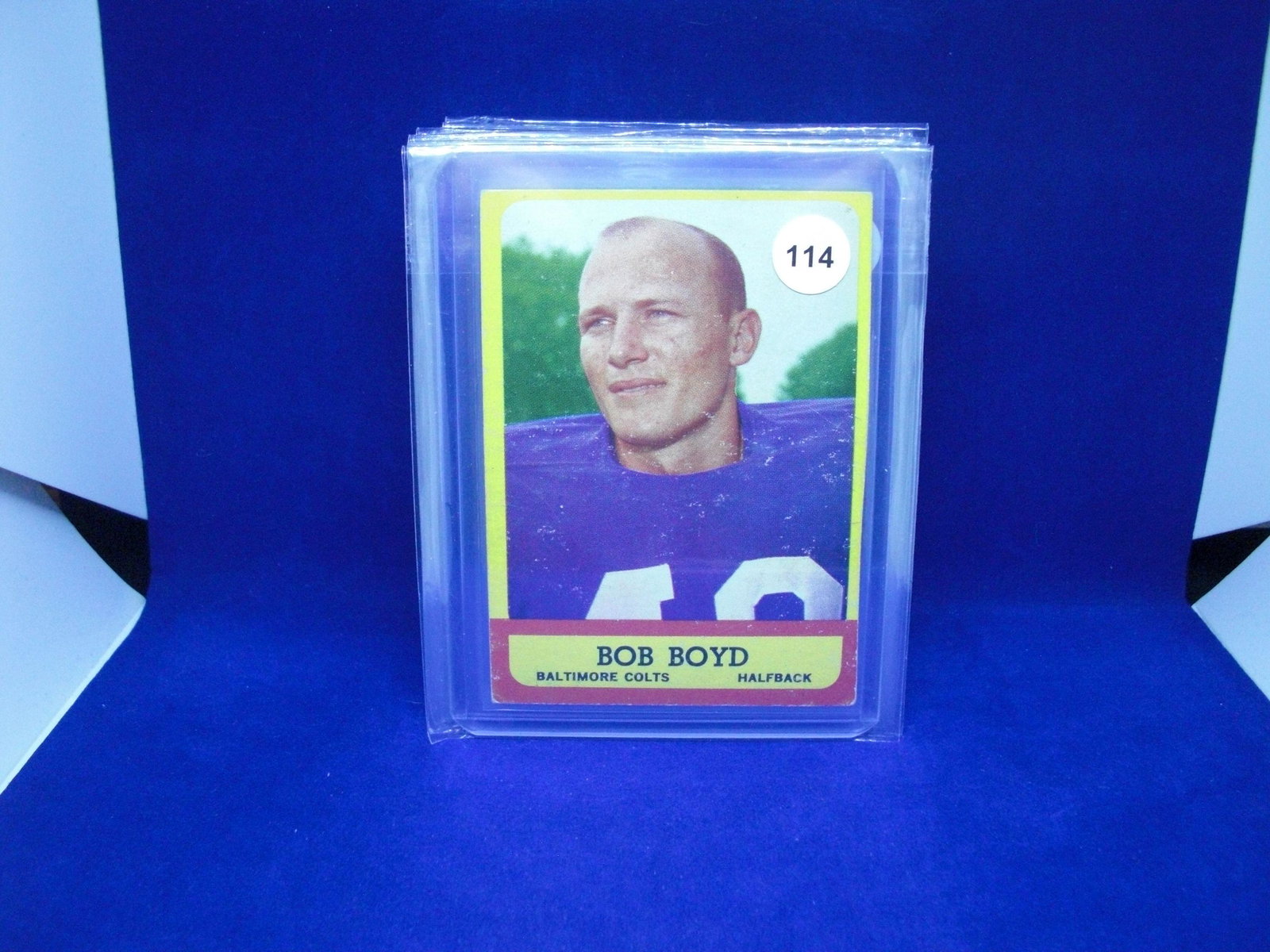 1963 Topps football Bob Boyd: 1963 Topps football Bob Boyd