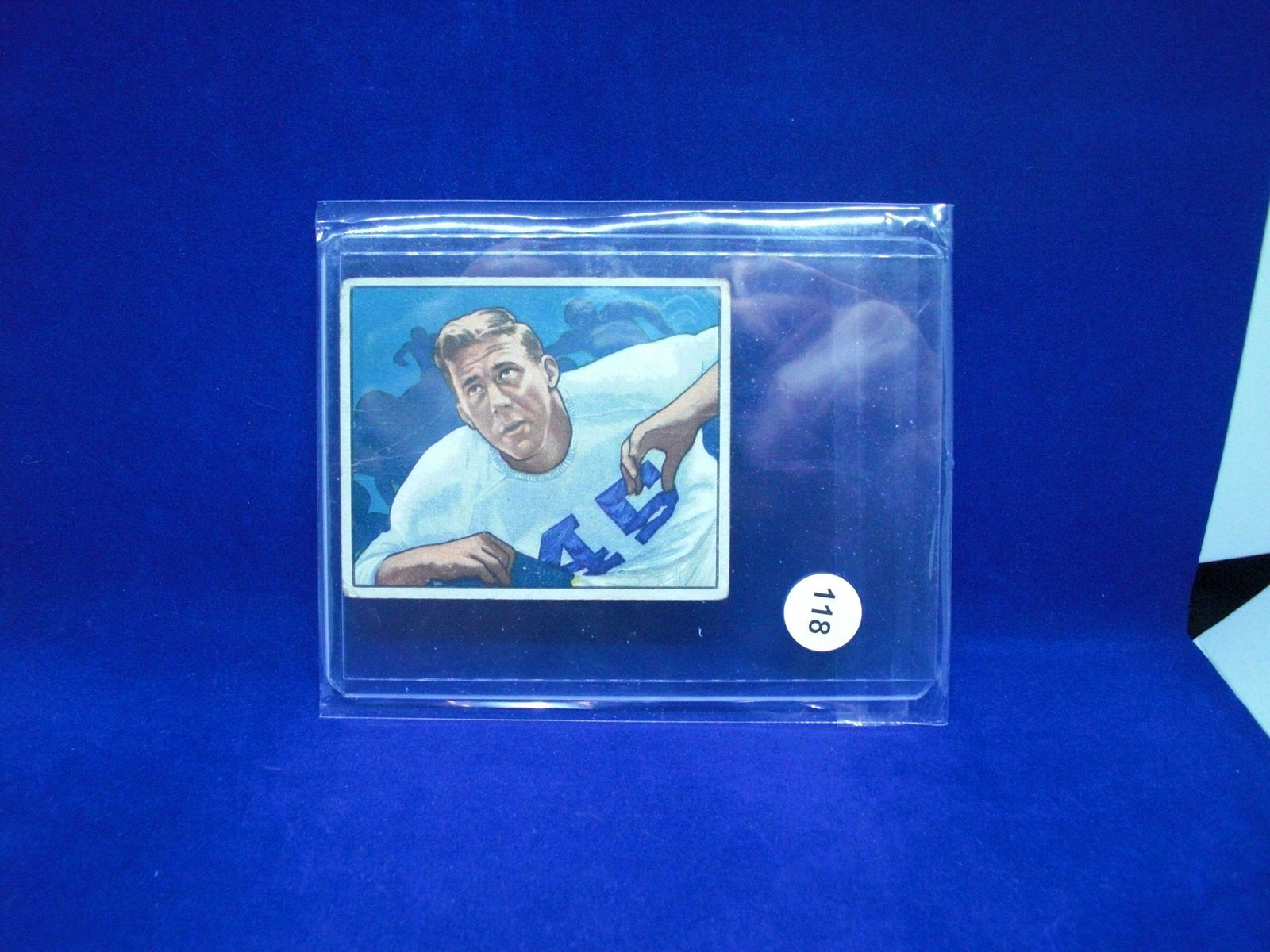 1950 Bowman football Robert reinhard (1 of 1)