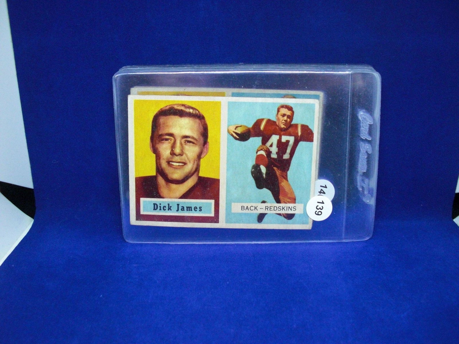 1957 Topps football dick James (1 of 1)